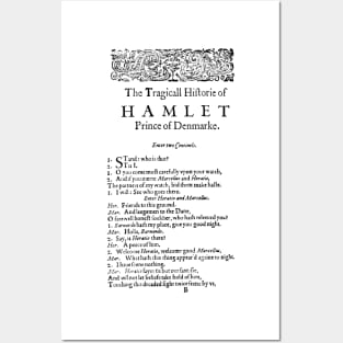 Hamlet First Page Posters and Art